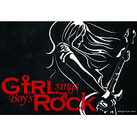 Girl Sings Boy's Rock イメージピクチャー(レーベルロゴ：白)