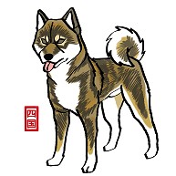 商品詳細 ｔシャツ 四国犬 黒ゴマ Tシャツ アイボリー デザインtシャツ通販clubt