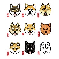商品詳細 ｔシャツ 日本犬9種類アップ Tシャツ ホワイト デザインtシャツ通販clubt