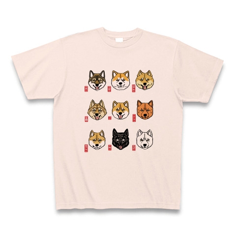 商品詳細『Ｔシャツ○日本犬9種類アップ｜Tシャツ｜ライトピンク