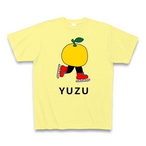 スケーターYUZU｜Tシャツ Pure Color Print｜ライトイエロー