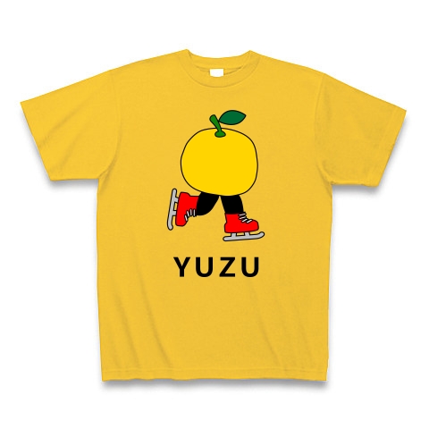 スケーターYUZU｜Tシャツ Pure Color Print｜ゴールドイエロー