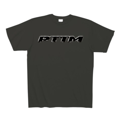 New PTTM graphic｜Tシャツ Pure Color Print｜スモークブラック