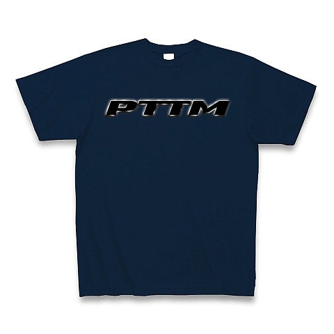 New PTTM graphic｜Tシャツ Pure Color Print｜ネイビー