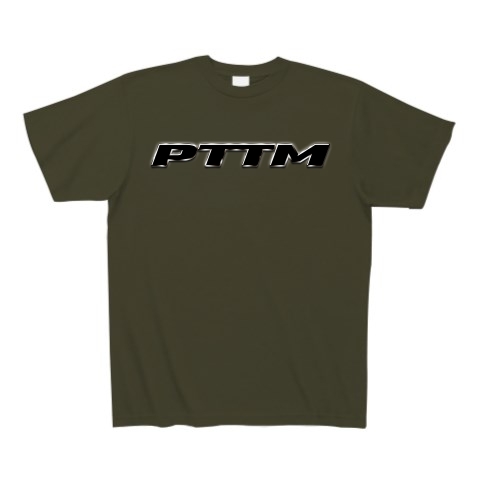 New PTTM graphic｜Tシャツ Pure Color Print｜アーミーグリーン