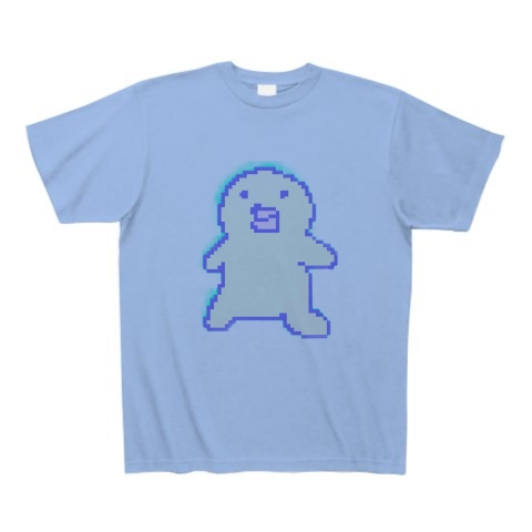 商品詳細 キャラクター たらこ唇 かわいい ドット 生き物 Tシャツ サックス デザインtシャツ通販clubt