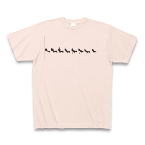 商品詳細 ありの行列 Tシャツ ライトピンク デザインtシャツ通販clubt