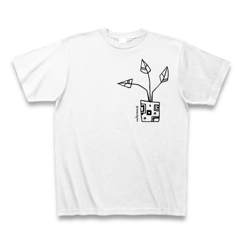 商品詳細 北欧風オシャレな植物のイラスト Tシャツ ホワイト デザインtシャツ通販clubt