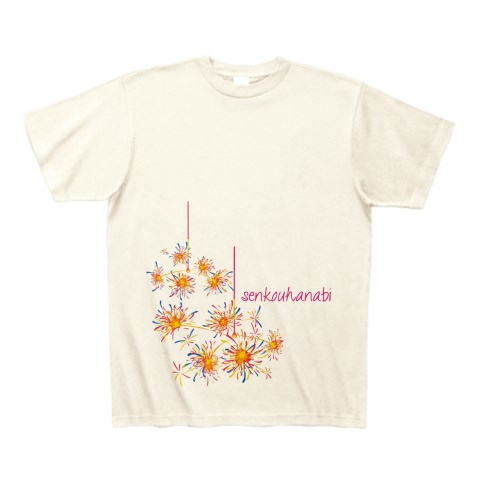 商品詳細 線香花火 Tシャツ アイボリー デザインtシャツ通販clubt