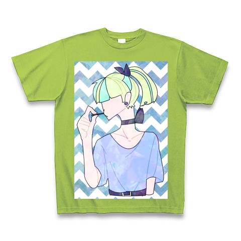 商品詳細 ポッキーガール Tシャツ Pure Color Print ライム デザインtシャツ通販clubt