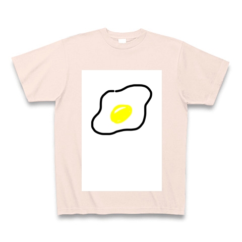 商品詳細 目玉焼き Tシャツ Pure Color Print ライトピンク デザインtシャツ通販clubt