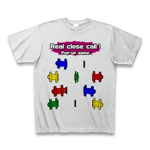 商品詳細 おもしろ ネタ リアルpop Upゲーム Tシャツ アッシュ デザインtシャツ通販clubt