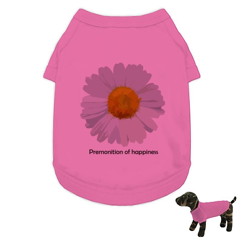 商品詳細 花のイラスト かわいい花 デイジー ドッグウェア ピンク デザインtシャツ通販clubt