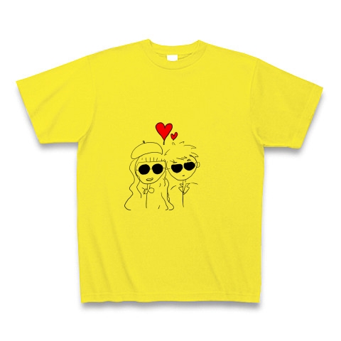 商品詳細 カップルイラスト 95 Tシャツ デイジー デザインtシャツ通販clubt