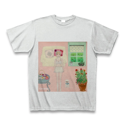 商品詳細 ガーリーな女の子の部屋 手書きイラスト Tシャツ アッシュ デザインtシャツ通販clubt