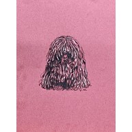 かしこい プーリー犬のイラスト 色鉛筆 ピンク地 キャリー デザインの全アイテム デザインtシャツ通販clubt