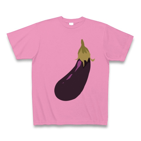 商品詳細 なすび 茄子イラストtシャツ お野菜シリーズ Tシャツ ピンク デザインtシャツ通販clubt