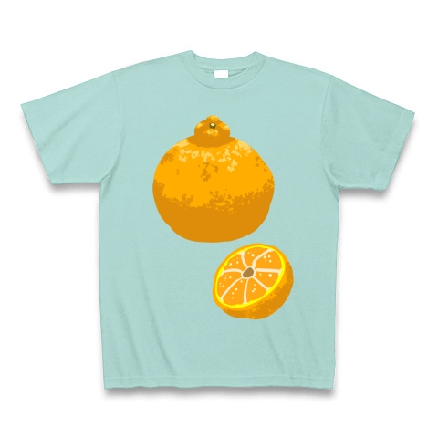 商品詳細 デコポン みかんイラストグッズ 果物 お野菜シリーズ Tシャツ Pure Color Print アクア デザインtシャツ通販clubt