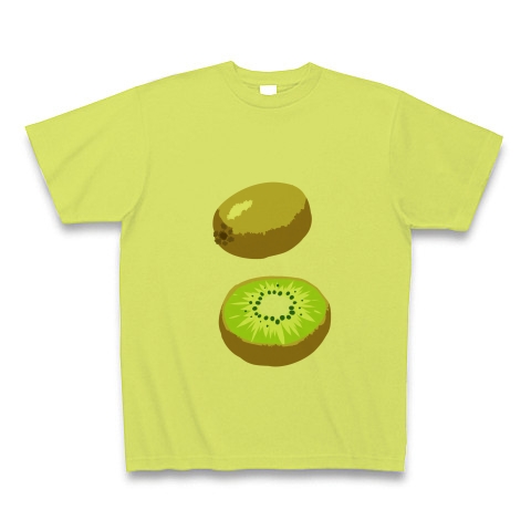商品詳細 キウイフルーツイラストグッズ 果物 お野菜シリーズ Tシャツ ライトグリーン デザインtシャツ通販clubt
