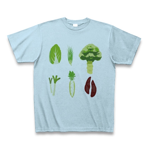 商品詳細 冬野菜イラストグッズ１ 果物 お野菜シリーズ Tシャツ ライトブルー デザインtシャツ通販clubt