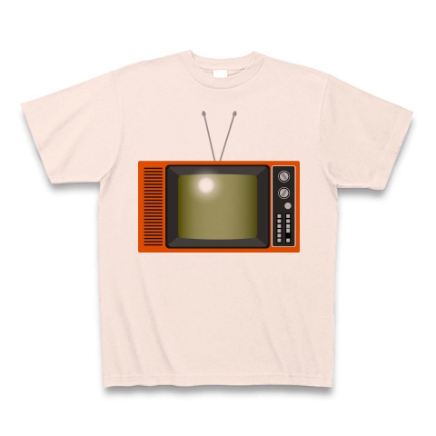 商品詳細 レトロな昭和の可愛いテレビのイラスト Tシャツ ライトピンク デザインtシャツ通販clubt