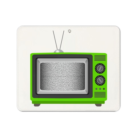 商品詳細 レトロでリアルな可愛い緑色のテレビのイラスト 砂嵐ノイズの画面 スマートフォン手帳型レザーケース ホワイト デザインtシャツ通販clubt