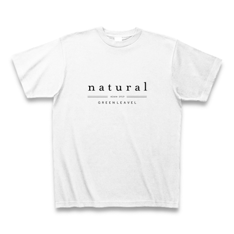 商品詳細 Natural オシャレデザイン ロゴ Tシャツ ホワイト デザインtシャツ通販clubt