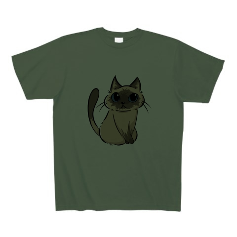 商品詳細 シャム猫 イラストtシャツ Tシャツ アイビーグリーン デザインtシャツ通販clubt