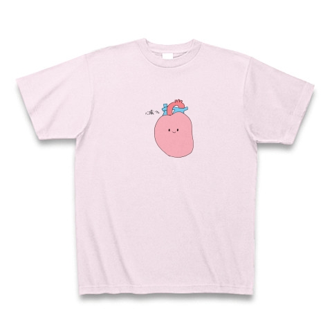 商品詳細 心臓 Tシャツ ピーチ デザインtシャツ通販clubt