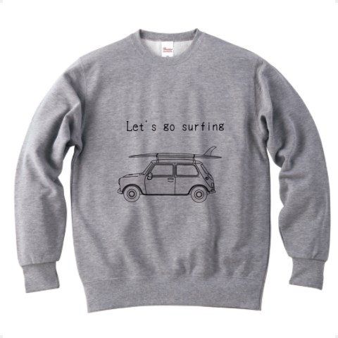 商品詳細 サーフ トレーナー グレー デザインtシャツ通販clubt