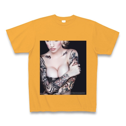 商品詳細 セクシー外国人005 Tシャツ Pure Color Print コーラルオレンジ デザインtシャツ通販clubt