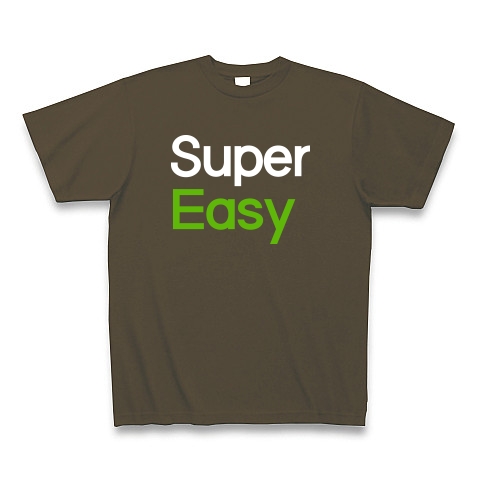 商品詳細『Super Easy (Uber Eatsのパロディ)｜Tシャツ Pure Color 