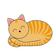 にっこり！猫の茶トラちゃん｜Tシャツ Pure Color Print｜ライトピンク