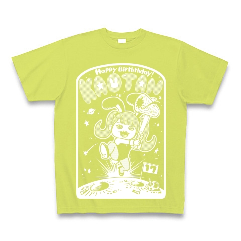 【濃色用】かおたん生誕Tシャツ2023｜Tシャツ Pure Color Print｜ライトグリーン