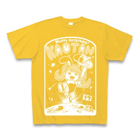 【濃色用】かおたん生誕Tシャツ2023｜Tシャツ Pure Color Print｜ゴールドイエロー