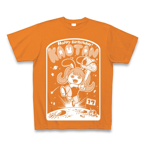 【濃色用】かおたん生誕Tシャツ2023｜Tシャツ Pure Color Print｜オレンジ