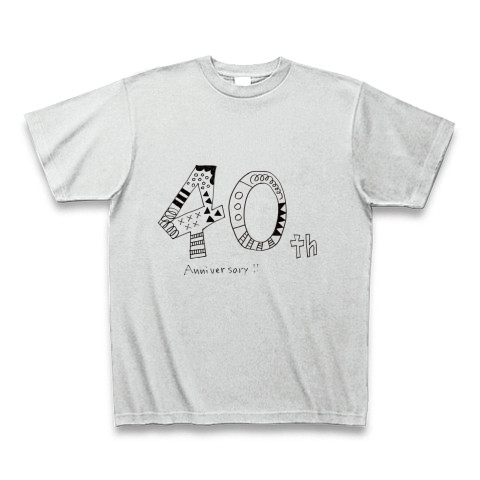 商品詳細 40thアニバーサリー 誕生日 記念日 Tシャツ アッシュ デザインtシャツ通販clubt