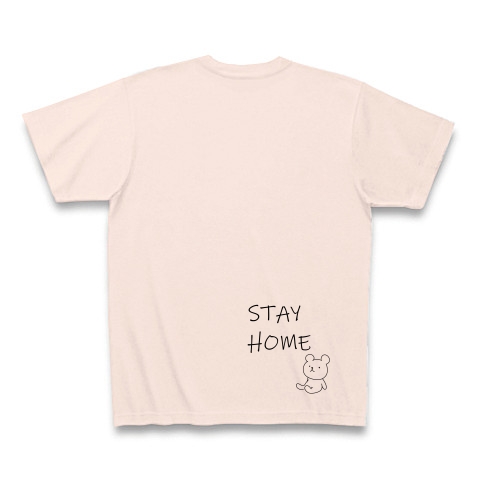 STAY HOME｜Tシャツ｜ライトピンク