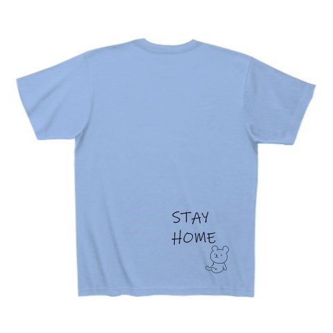 STAY HOME｜Tシャツ｜サックス