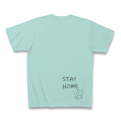 STAY HOME｜Tシャツ｜アクア