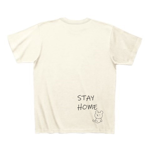STAY HOME｜Tシャツ｜アイボリー