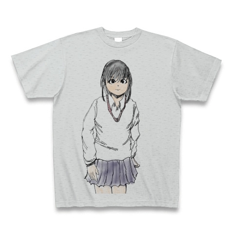 商品詳細 Jkイラストtシャツ風 Tシャツ グレー デザインtシャツ通販clubt