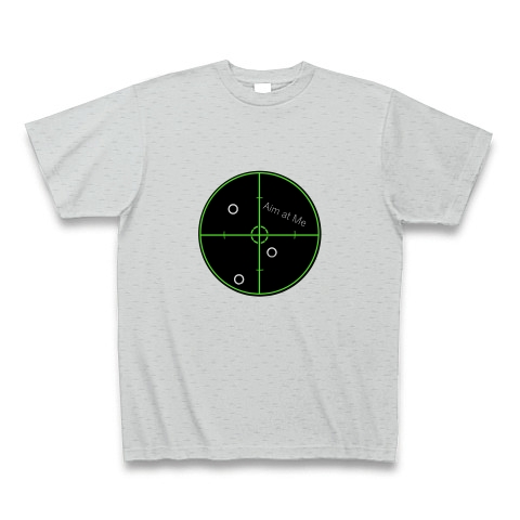 Aim at Me (Green)｜Tシャツ Pure Color Print｜グレー