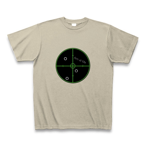 Aim at Me (Green)｜Tシャツ Pure Color Print｜シルバーグレー