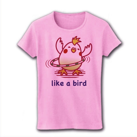 like a bird 2(YG)｜レディースTシャツ｜ピーチ
