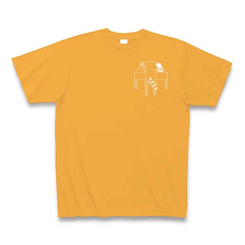 明石洗浄オリジナルグッズ｜Tシャツ Pure Color Print｜コーラルオレンジ