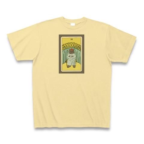 商品詳細 ウィッシュカードのカップ9 タロットカード Tシャツ ナチュラル デザインtシャツ通販clubt