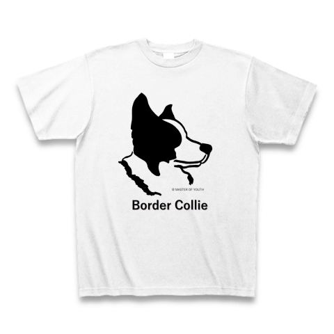 商品詳細 ボーダーコリーイラスト 愛犬シリーズ Tシャツ ホワイト デザインtシャツ通販clubt