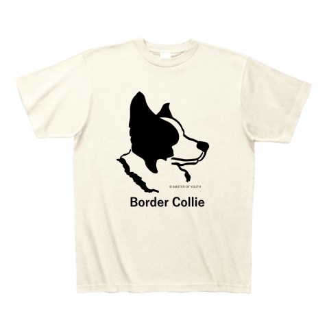 商品詳細 ボーダーコリーイラスト 愛犬シリーズ Tシャツ アイボリー デザインtシャツ通販clubt