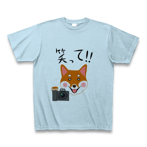 商品詳細 犬カメラマン Tシャツ ライトブルー デザインtシャツ通販clubt